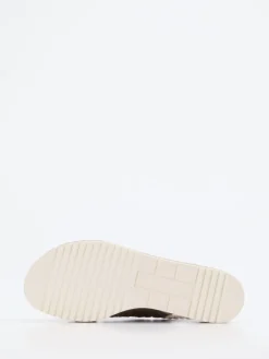 Damen Pons Quintana – Sandale aus Flechtleder in Beigegrau