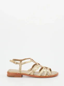 – Sandalen aus Metallic-Leder farben*Pons Quintana