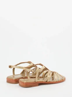 – Sandalen aus Metallic-Leder farben*Pons Quintana