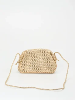 Damen Pons Quintana – Schultertasche aus Flechtleder