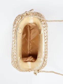 Damen Pons Quintana – Schultertasche aus Flechtleder