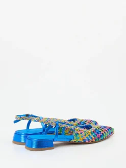 Damen Pons Quintana – Slingpumps aus Flechtleder color