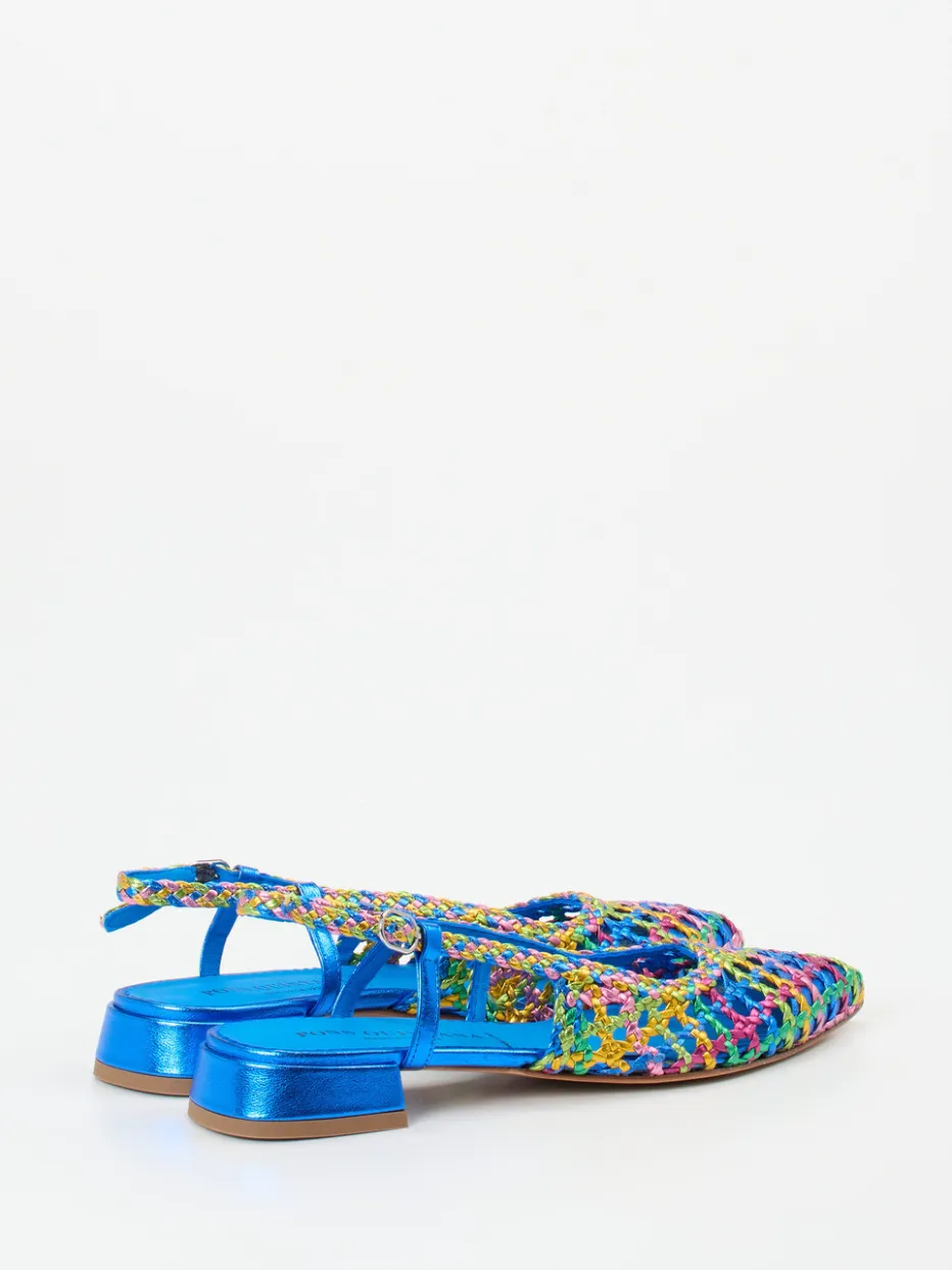 Damen Pons Quintana – Slingpumps aus Flechtleder color