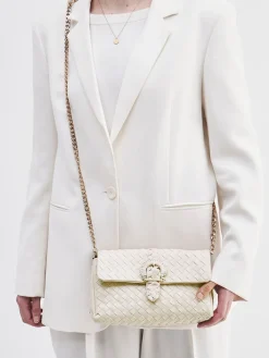 Damen Pons Quintana – Umhängetasche aus Textil in Flechtoptik