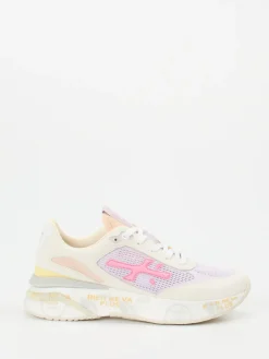 Damen Premiata – Chunky Sneaker aus Veloursleder in Pastell