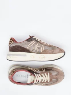– Chunky Sneaker aus Veloursleder taupe*Premiata New
