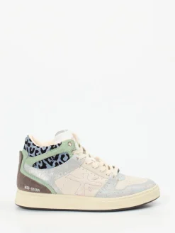 – Mid-Top Sneaker aus Veloursleder creme*Premiata Sale