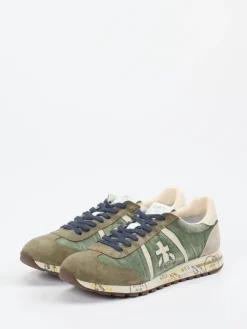 – Retro-Sneaker aus Textil und Veloursleder*Premiata Hot