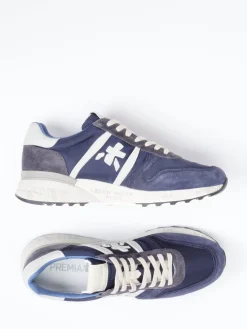 Herren Premiata – Retro-Sneaker aus Veloursleder und Nylon