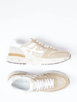 – Retro-Sneaker aus Veloursleder in Beige*Premiata Sale