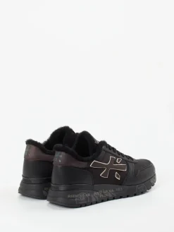 Herren Premiata – Sneaker aus Kalbleder mit Lammfellfutter