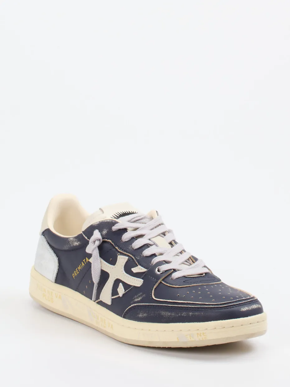 – Sneaker aus Kalbleder mit Metallic-Details*Premiata New