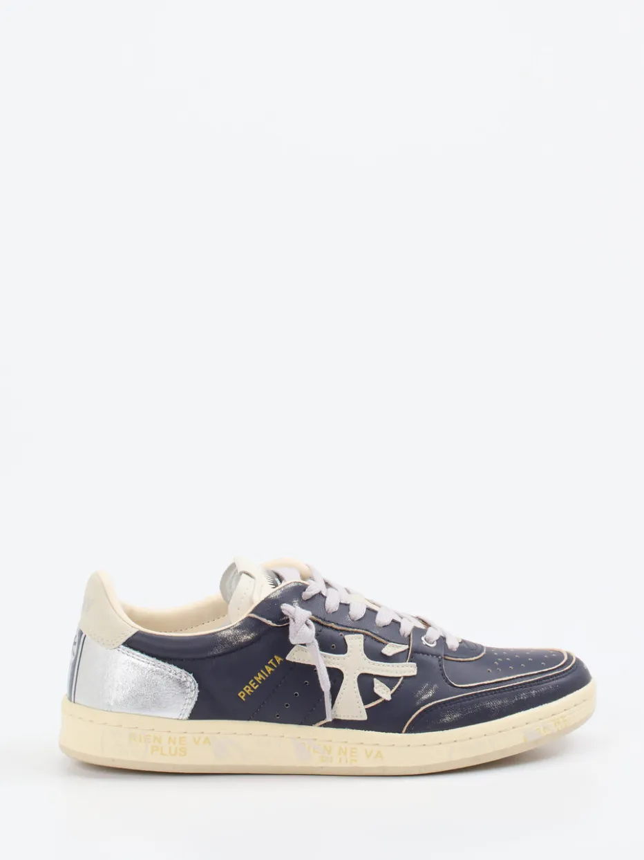 – Sneaker aus Kalbleder mit Metallic-Details*Premiata New