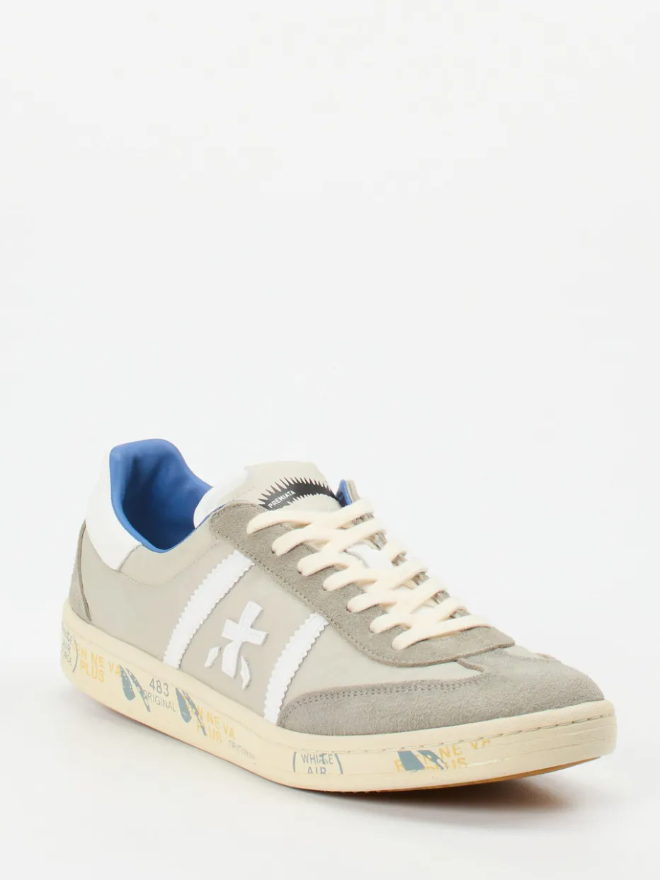 Herren Premiata – Sneaker aus Veloursleder und Nylon