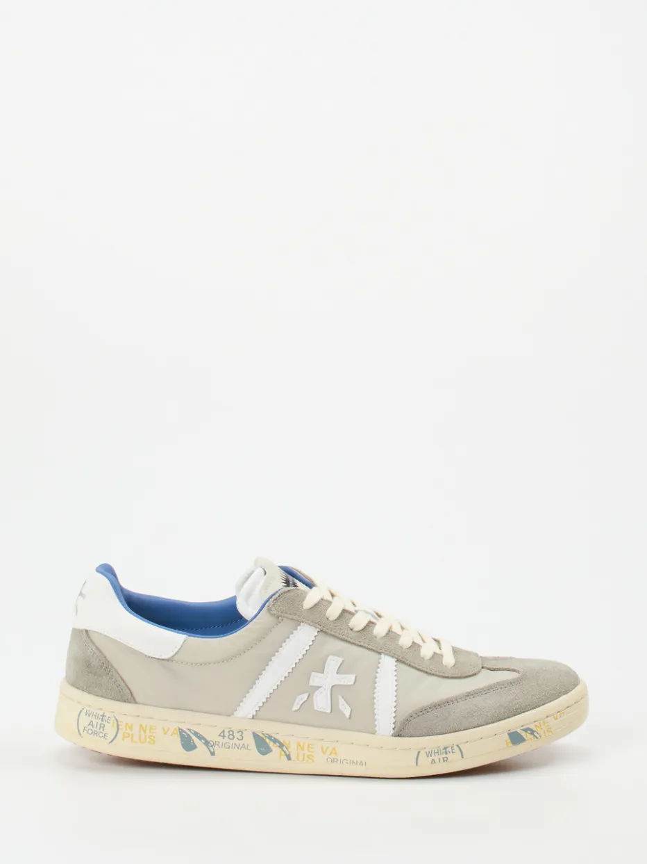 Herren Premiata – Sneaker aus Veloursleder und Nylon