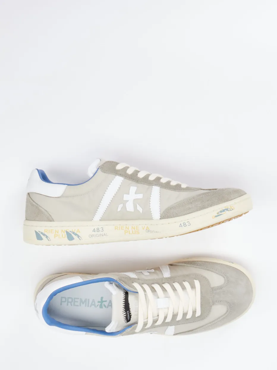 Herren Premiata – Sneaker aus Veloursleder und Nylon