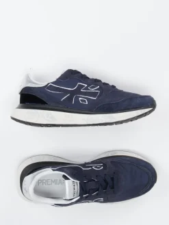 Damen Premiata – Sneaker aus Veloursleder und Nylon