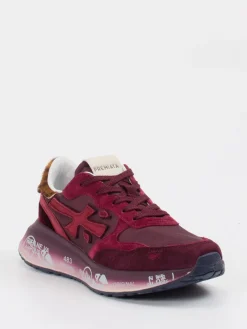 – Sneaker aus Veloursleder in Burgunder*Premiata Online