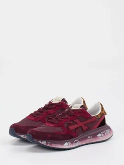 – Sneaker aus Veloursleder in Burgunder*Premiata Online
