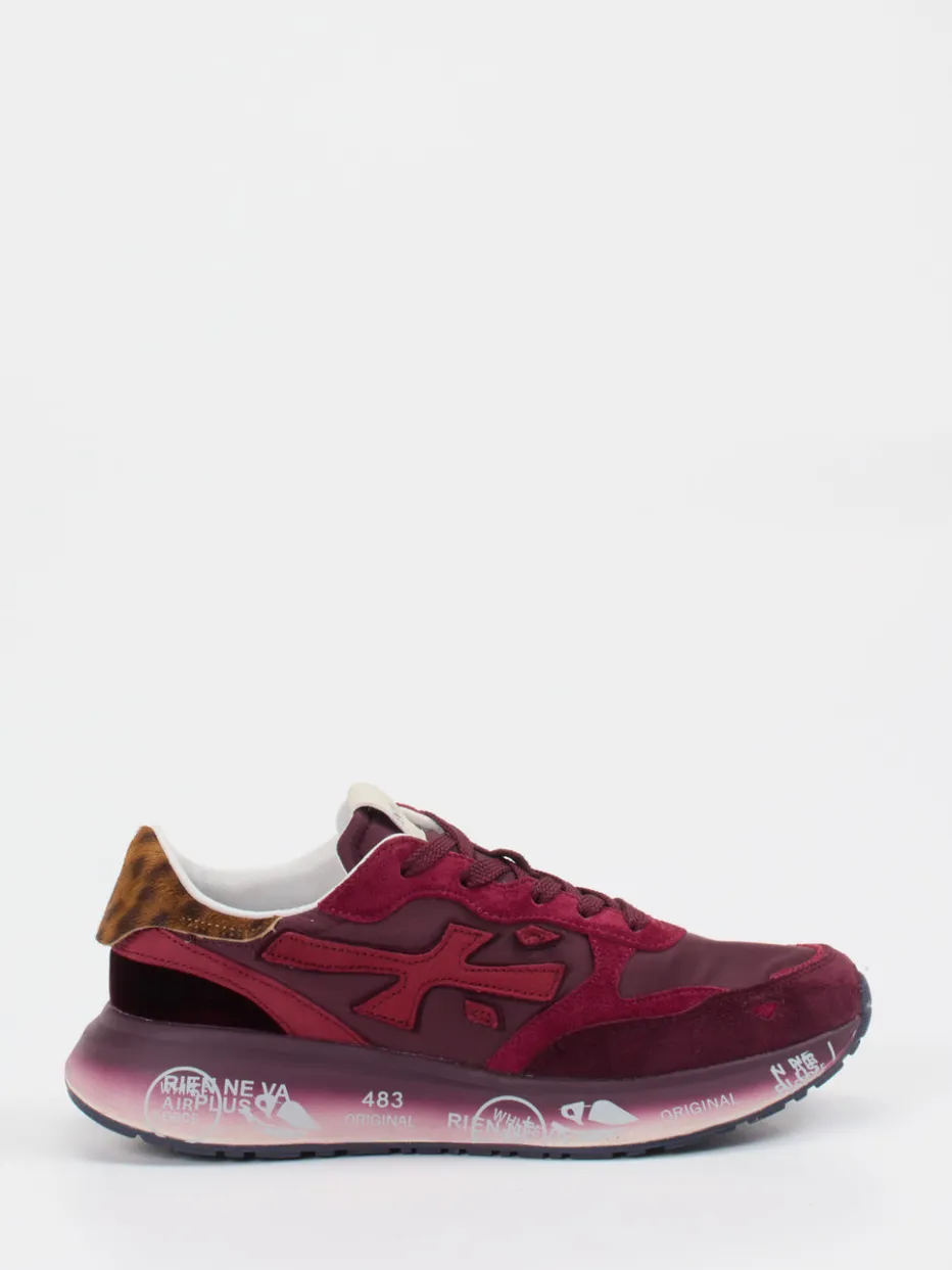 – Sneaker aus Veloursleder in Burgunder*Premiata Online