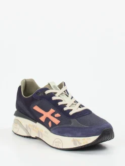 – Sneaker aus Veloursleder und Mesh dunkel*Premiata