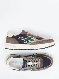 Herren Premiata – Sneaker aus Veloursleder Dunkelviolett