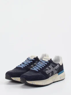 Herren Premiata – Sneaker aus Velour/Textil in Dunkel