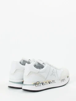 Damen Premiata – Sneaker aus Veloursleder Offwhite