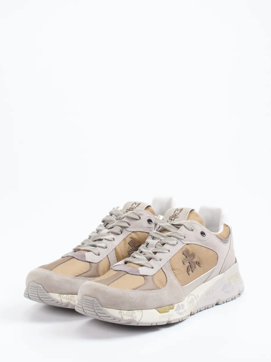 Herren Premiata – Sneaker aus Veloursleder und Textil