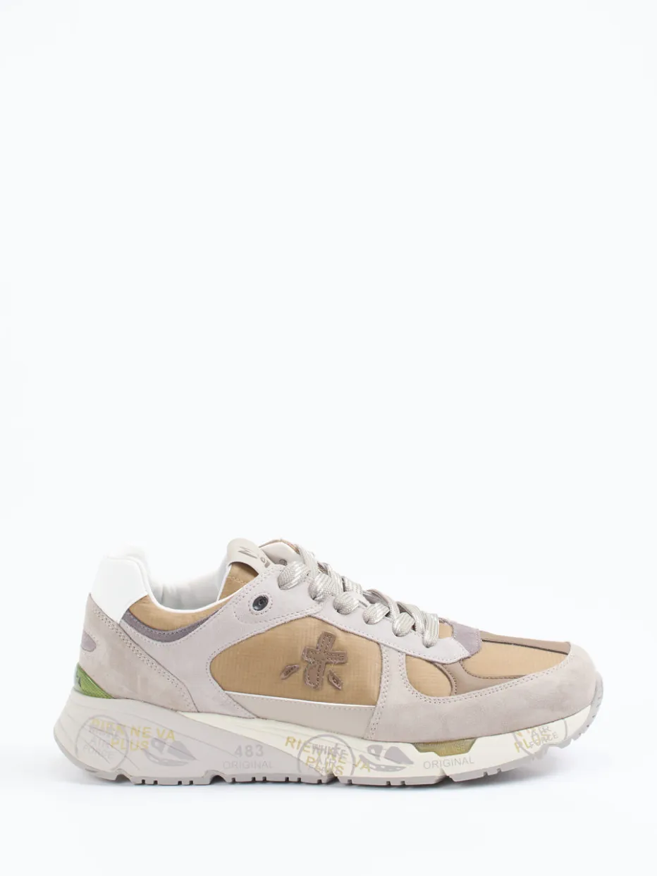 Herren Premiata – Sneaker aus Veloursleder und Textil