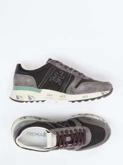 Herren Premiata – Sneaker aus Veloursleder in Anthrazit