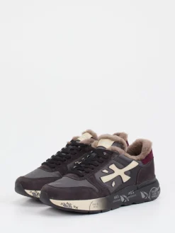 – Sneaker aus Velour/Textil Dunkel*Premiata Sale