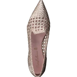 – Loafer-Ballerinas aus Metallicleder Rosé*Pretty Ballerinas Online