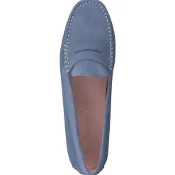 Damen Pretty Ballerinas – Loafer aus Veloursleder jeans