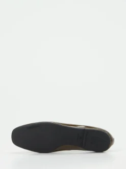 Damen Pretty Ballerinas – Loafer aus Lackleder in Oliv