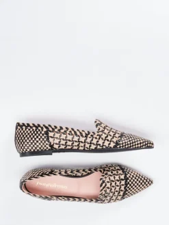 Damen Pretty Ballerinas – Loafer aus geflochtenem Lammleder