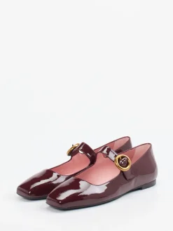 – Mary Janes aus Lackleder Bordeaux*Pretty Ballerinas Sale
