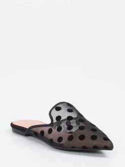 – Mules aus Netz mit Samt-Punkten*Pretty Ballerinas Online