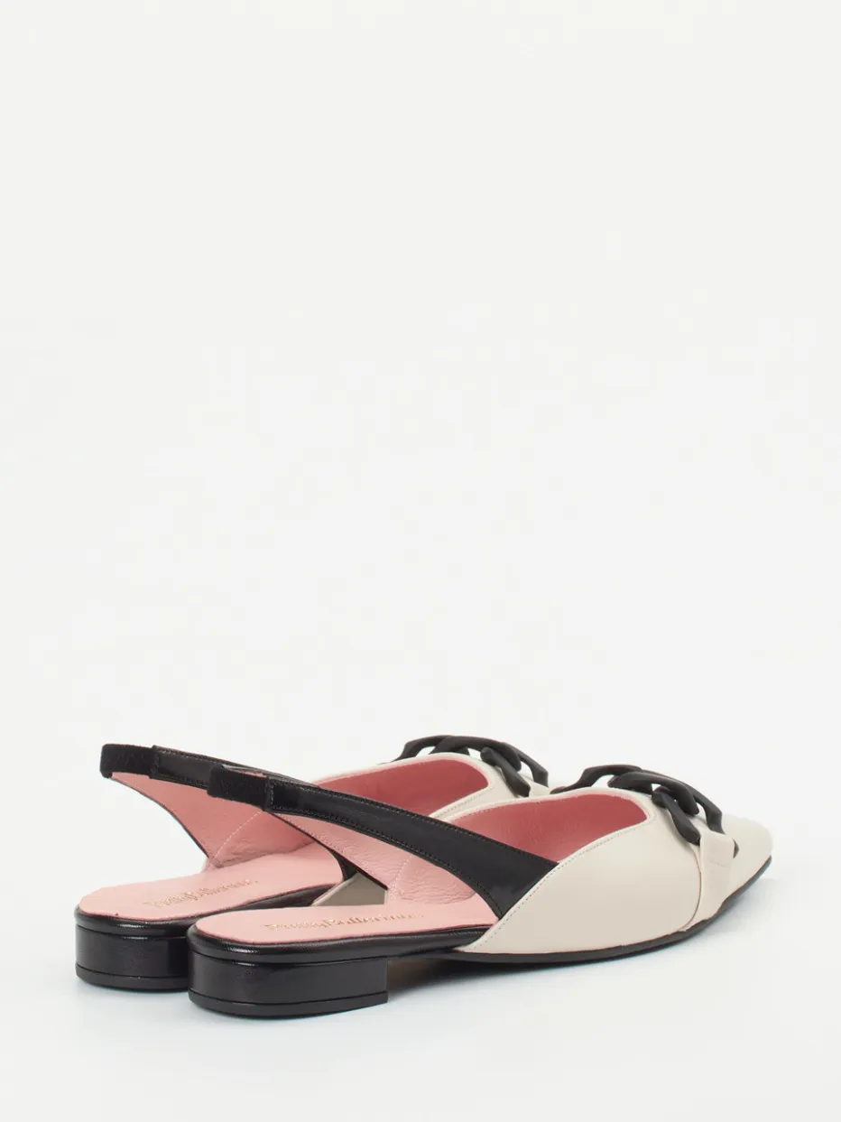 Damen Pretty Ballerinas – Slingback-Ballerinas aus Lammleder Creme