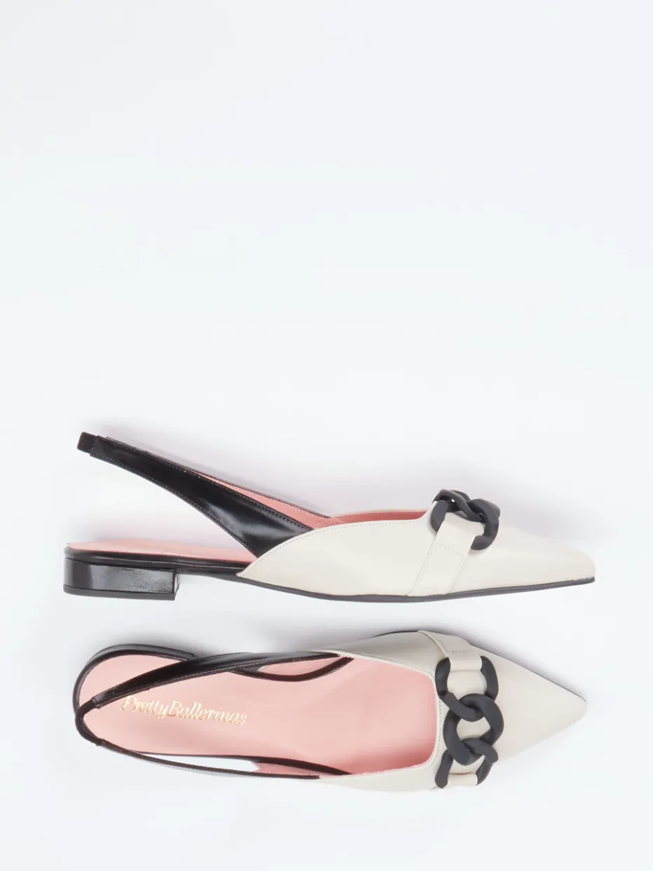 Damen Pretty Ballerinas – Slingback-Ballerinas aus Lammleder Creme