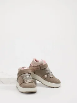 – Mid-Top Sneaker aus Veloursleder Taupe*Primigi