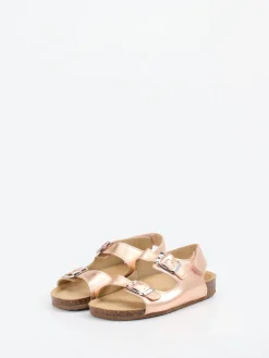 Kinder Primigi – Sandalen aus Metallicleder in Roségold