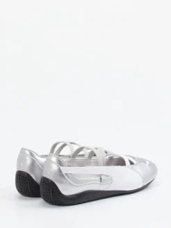 – Ballerinas aus Leder in Metallic-*Puma Online