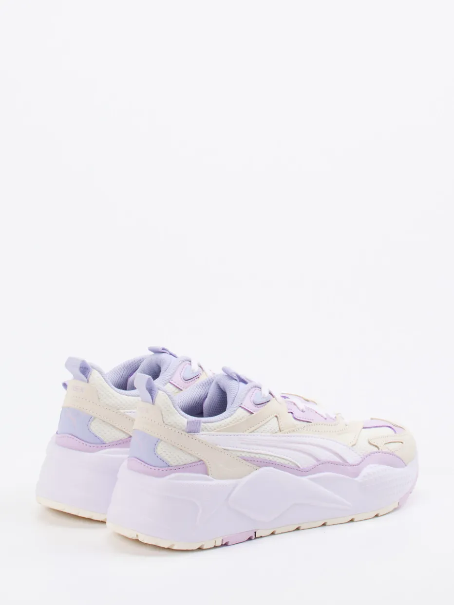 Damen Puma – Chunky Sneaker aus Veloursleder creme
