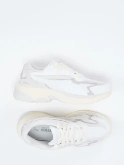 Damen Puma – Chunky Sneaker aus Textil und Wildleder Offwhite