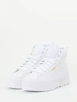 – High-Top-Sneaker aus Leder in -Gold*Puma New