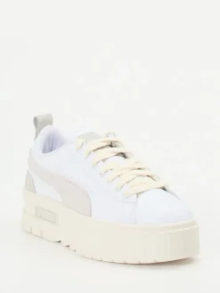 – Platform Sneaker aus Leder Offwhite*Puma Clearance