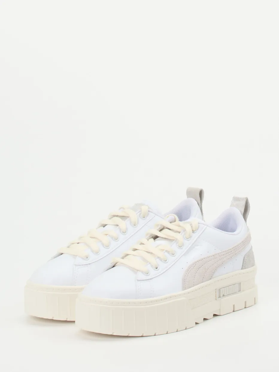 – Platform Sneaker aus Leder Offwhite*Puma Clearance