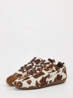 Damen Puma – Sneaker aus Leder mit Kuhfell-Optik