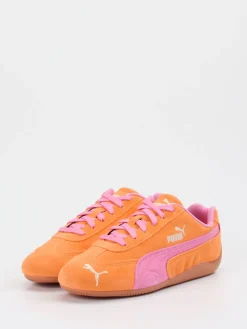 Damen Puma – Sneaker aus Veloursleder Pink